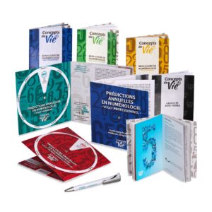 Coffret virtuel distingué de mini-guides de numérologie